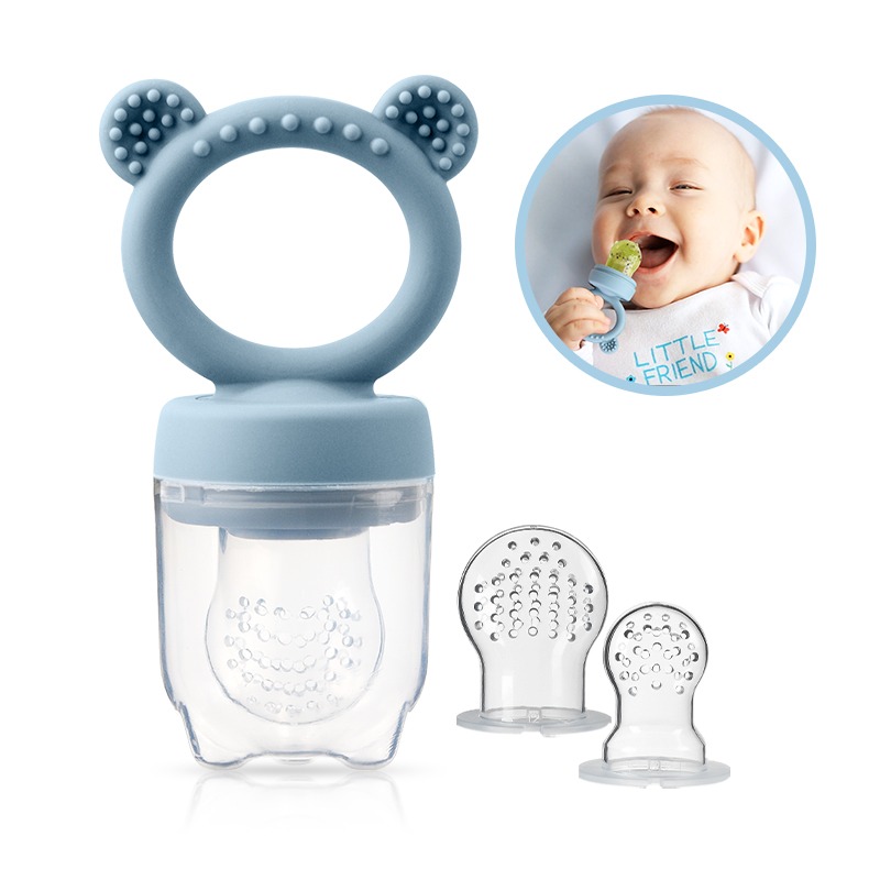 Baby Food Bites - Silicone beren-vormige baby fruitvoeder - fruithouder