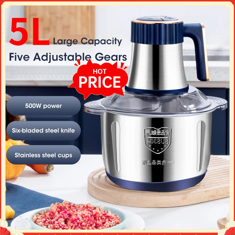 Baby Food Meat - 5L Elektrische Vleesmolen 304 RVS Voedselvermaler