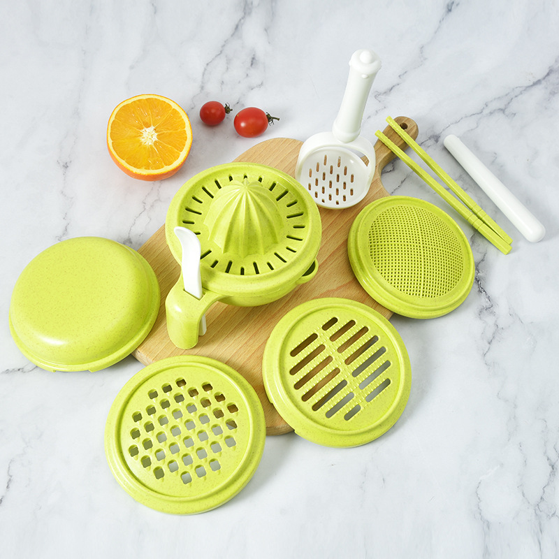 Baby Food Cooking Set - Baby Aanvullende Voedselmaalbak Babymanuele Grinder Fruit