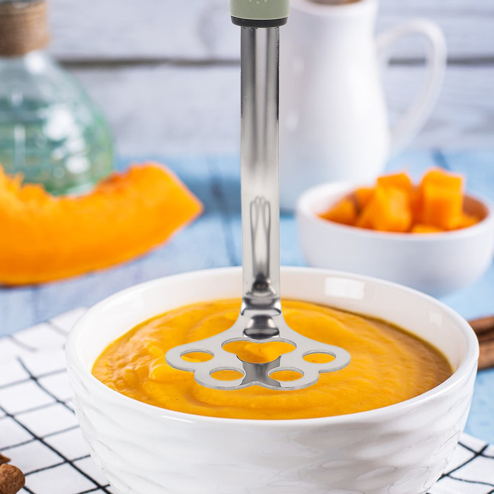 Baby Food Avocado - Aardappelstamper van roestvrij staal, zwaar ontwerp,