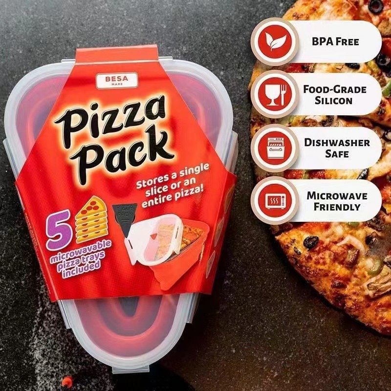 Baby Food Options - Baby Food Grade Siliconen Opvouwbare Pizzadoos