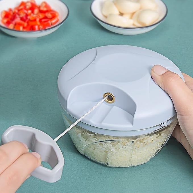 Baby Food Meat - Babyvoedingsvriendelijke handmatige voedselmolen, handbediende mini-knoflookhakselaar voor