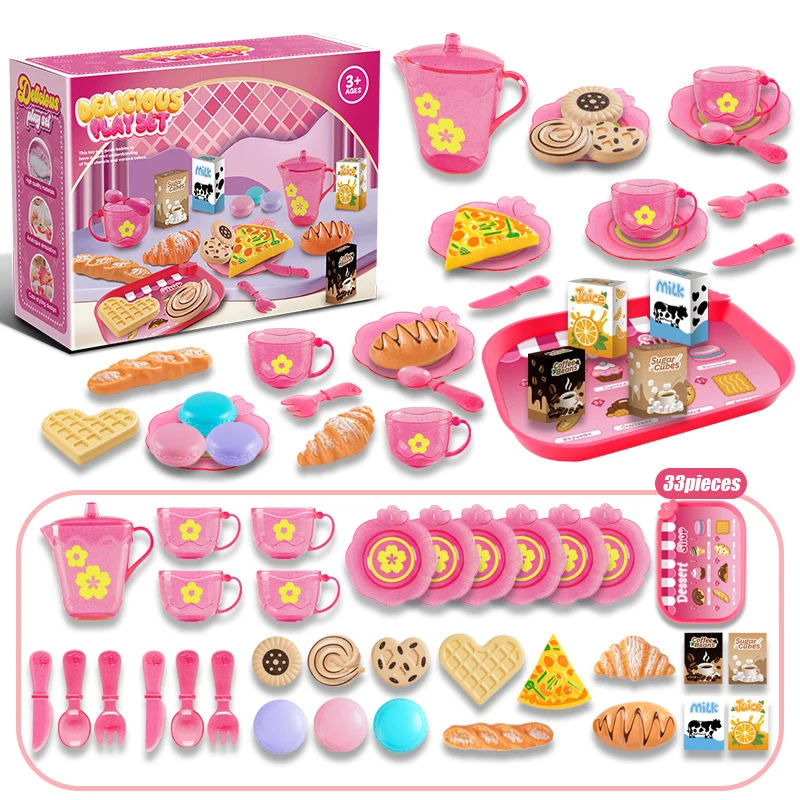 Baby Food Cooking Set - Speelgoed Theeservies Voor Kleine Meisjes Theekransje