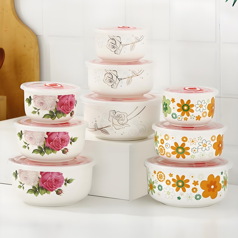 Baby Food Options - Driedelige Set, Fijne Bone China Lunch