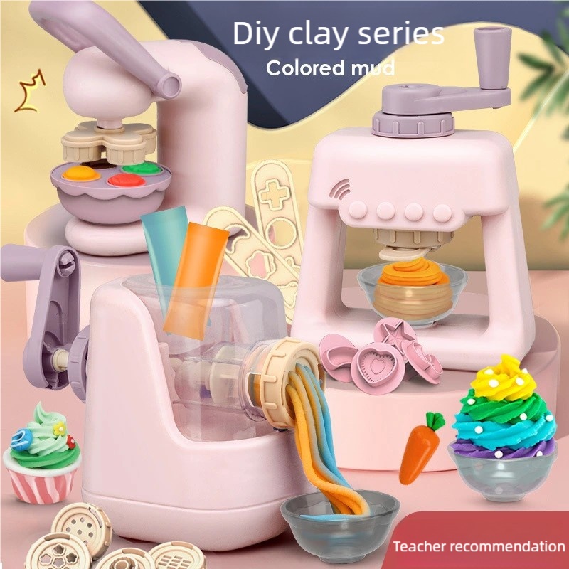 Baby Food Cooking Set - DIY-kleiknutselset voor peuters, Noedel-ijsmachine met 28