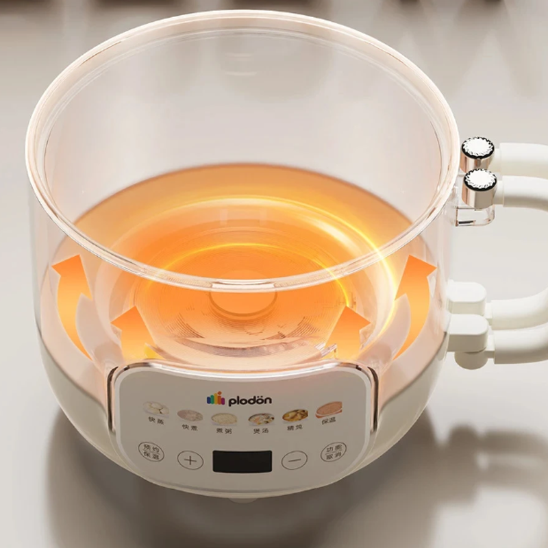 Baby Food Steamer - 1.6L Elektrische Kookpot Multicooker Mini Hotpot