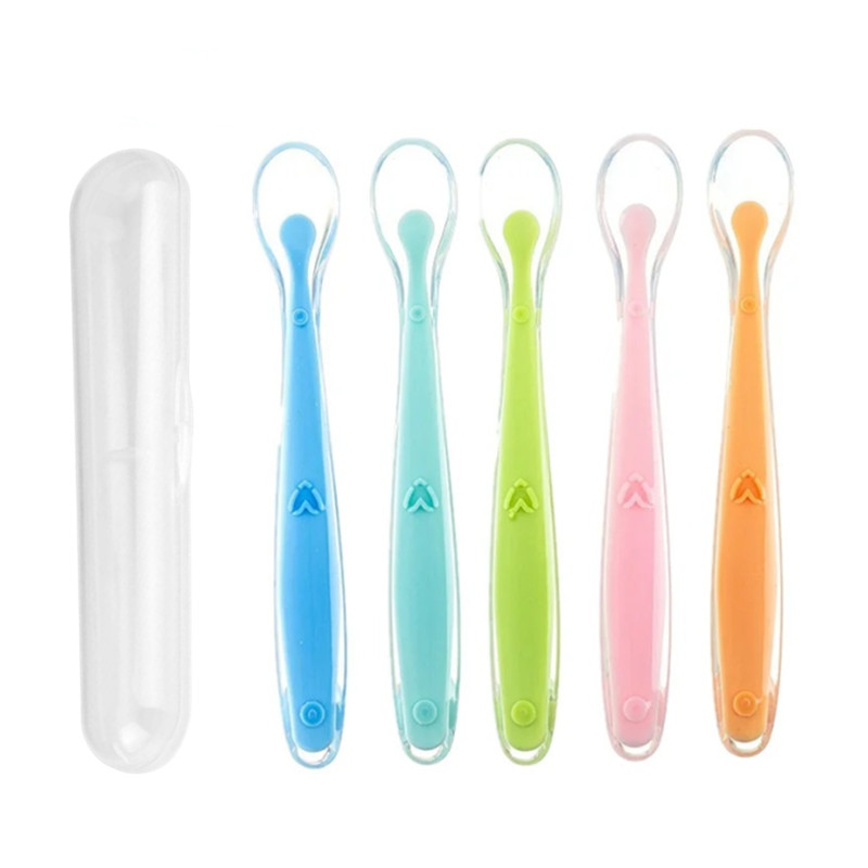 Baby Food Bites - BPA-vrije siliconen babylepels Eerste fase zachte