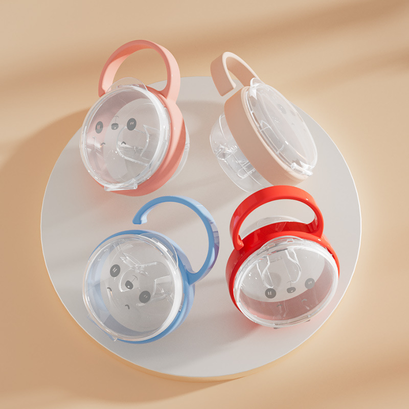 Baby Food Options - Nieuwe babyfopspeen doorzichtig stofdicht hoesje, schattig