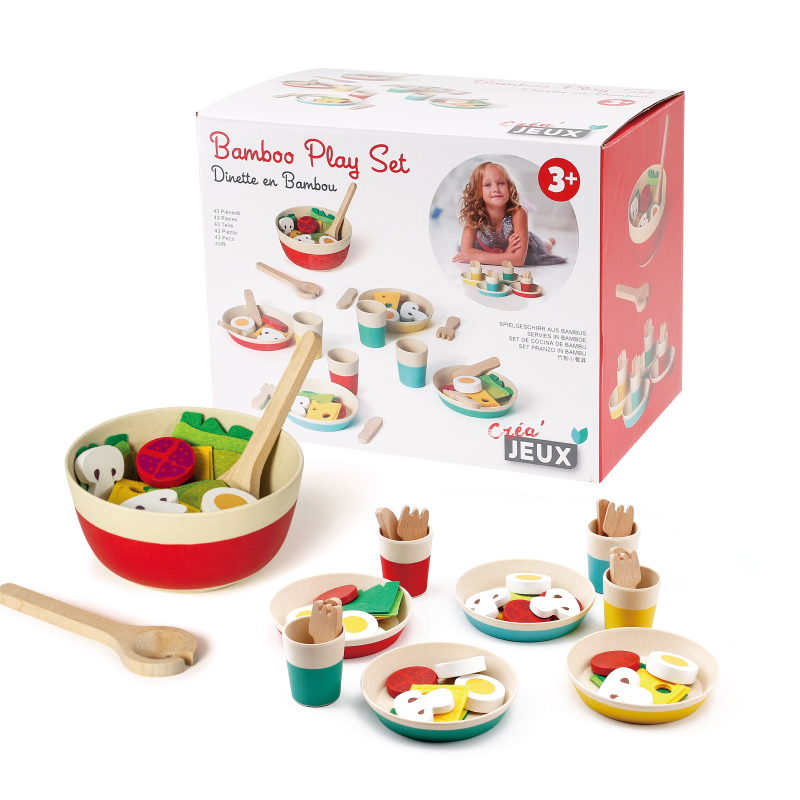 Baby Food Cooking Set - Moedertuin Gesimuleerd Keukenspeelgoed Houten Mes Vork