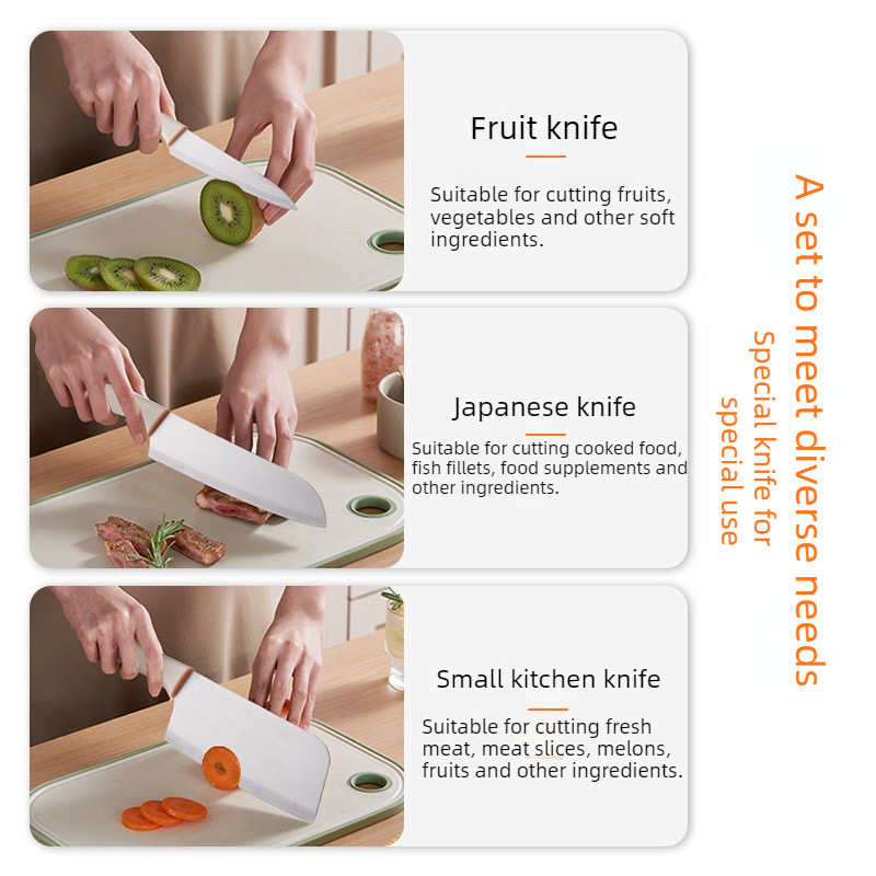 3-PCS Keukenmessensets Roestvr - Baby Food Cooking Set recensie en prijs