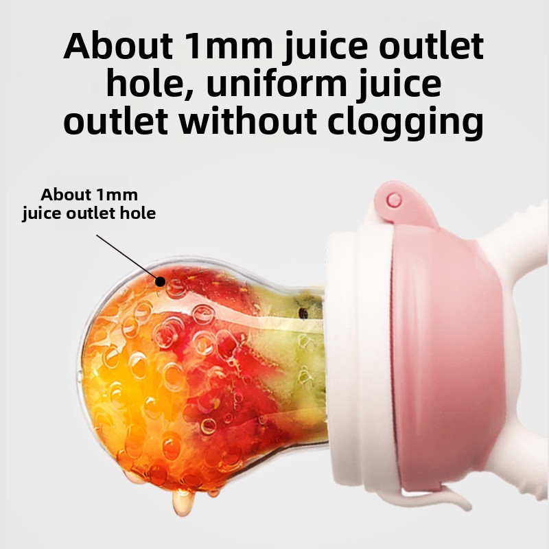 4-delige set siliconen fruit-  - Baby Food Bites recensie en prijs