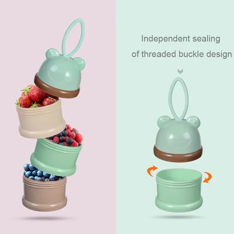 Gekleurde melkpoederdoos Handi - Baby Food Options recensie en prijs