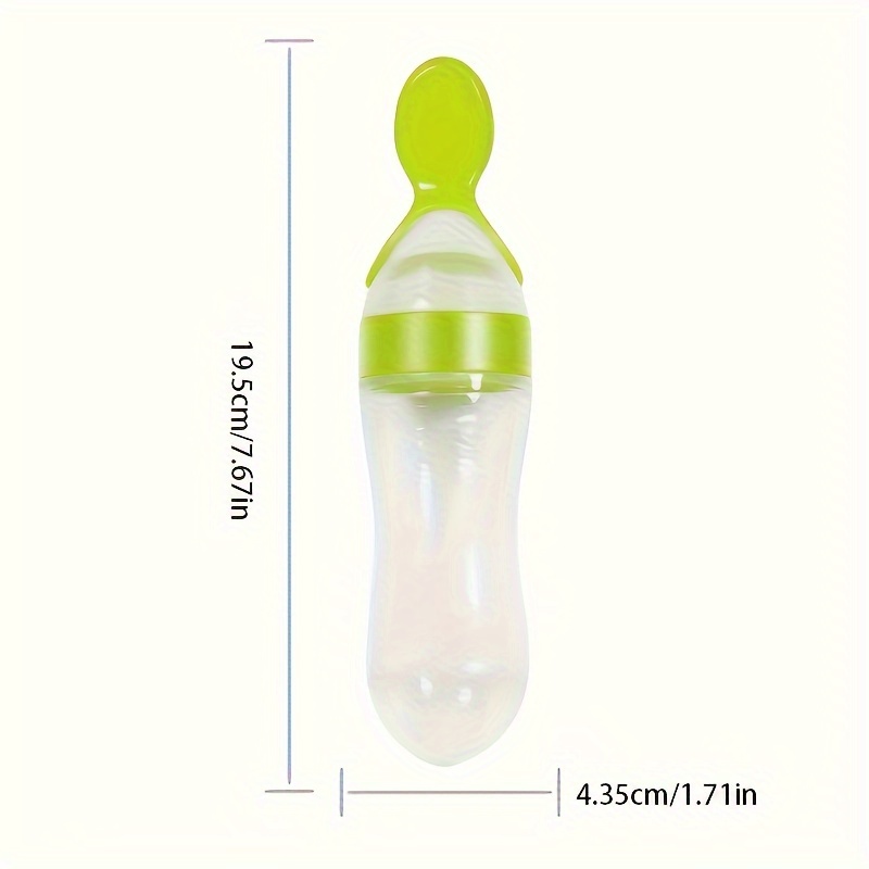Siliconen babyfles met lepel,  - Baby Food Bites recensie en prijs