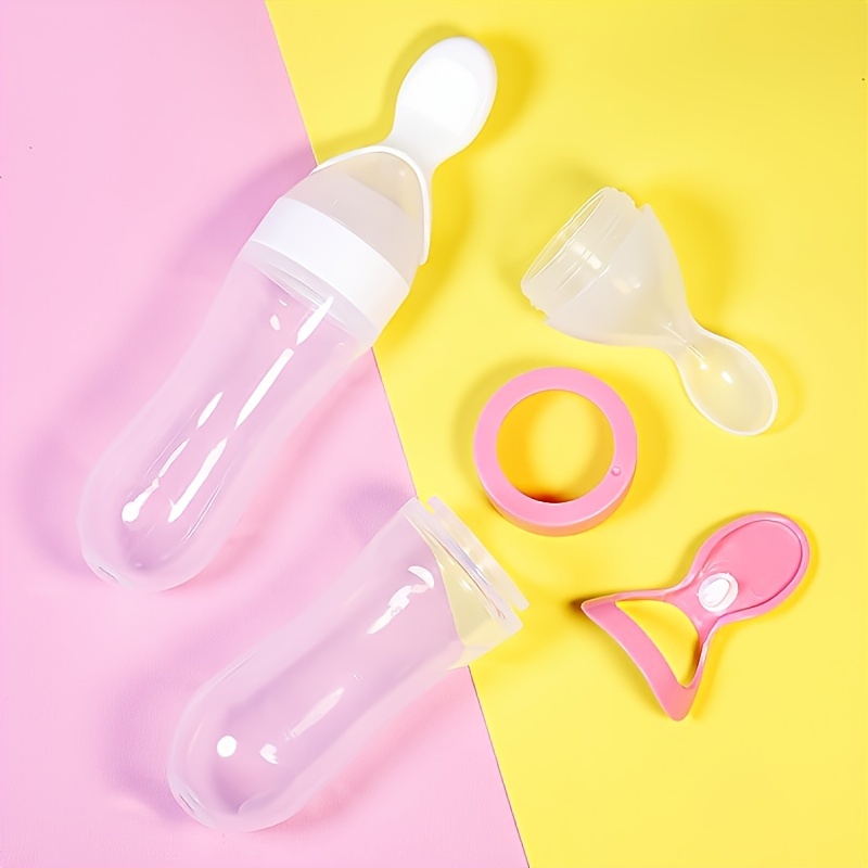 Siliconen babyfles met lepel,  - Baby Food Bites recensie en prijs