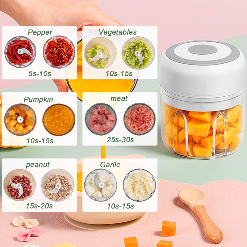 250ML elektrische knoflookmole - Baby Food Meat recensie en prijs