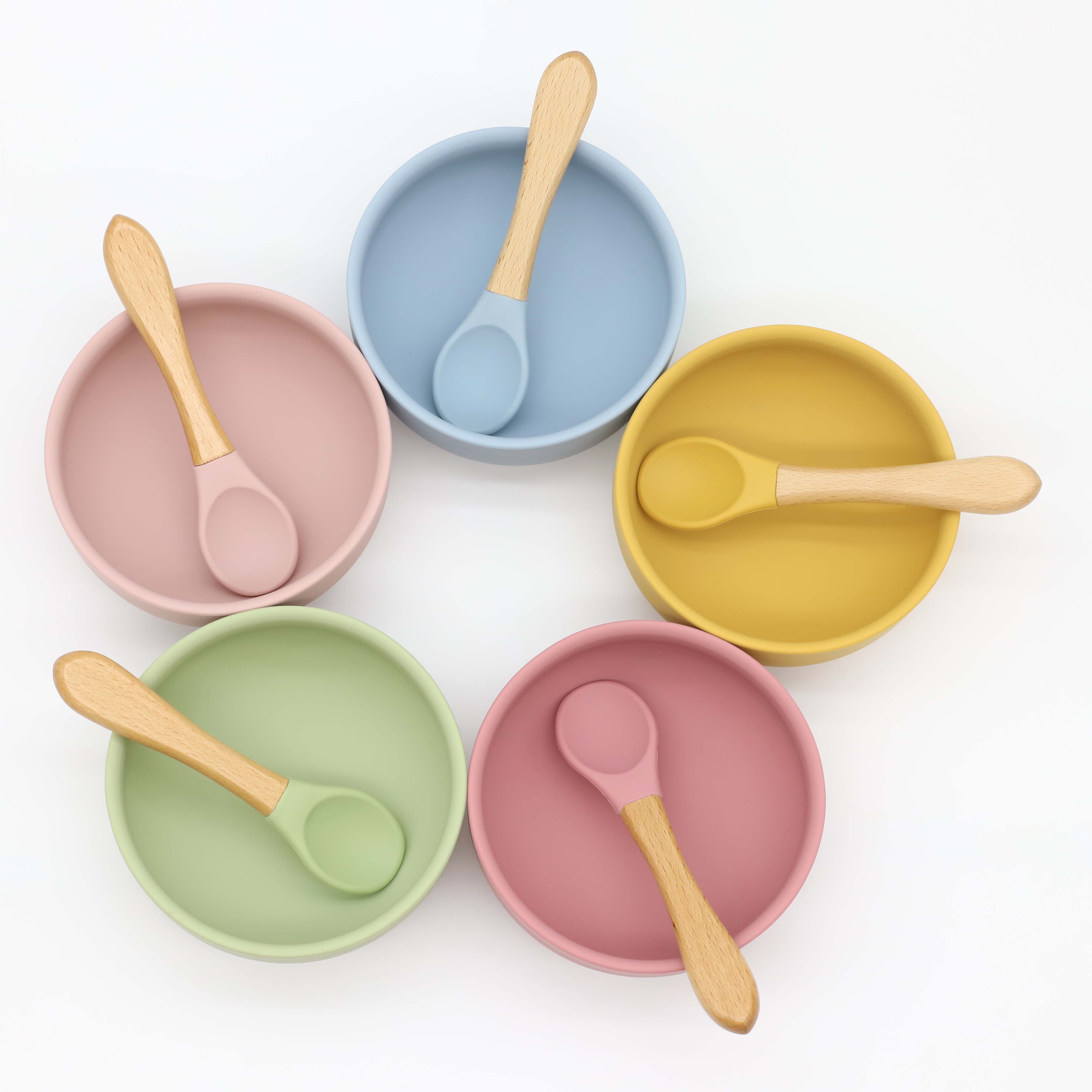 Siliconen kom met zuignap, lep - Baby Food Bites recensie en prijs